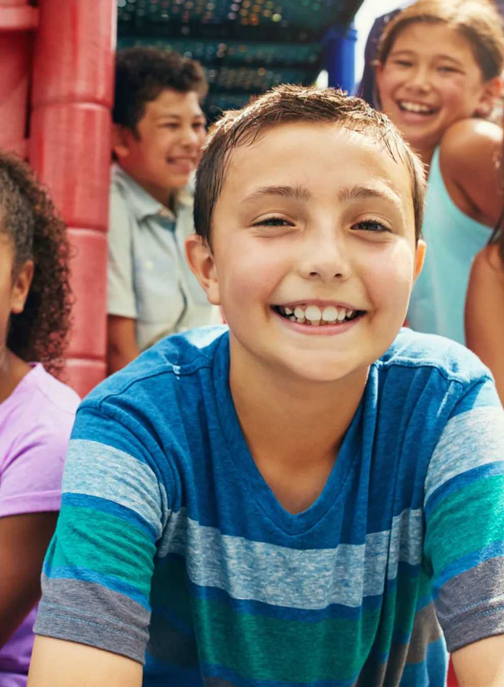 group of smiling children