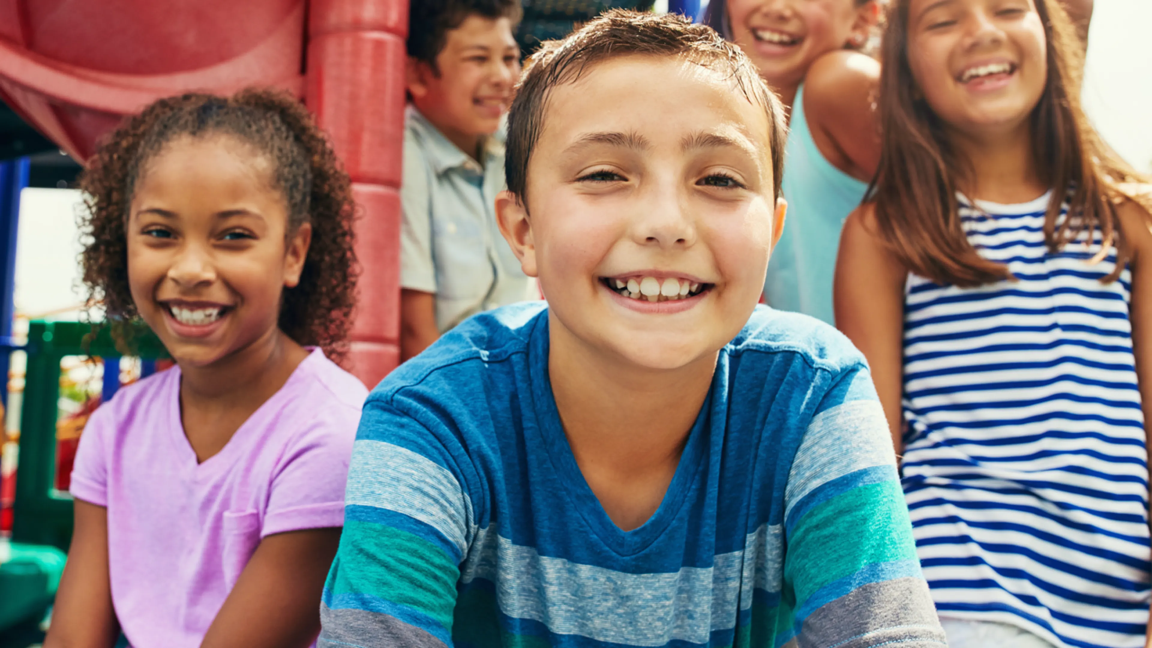 group of smiling children