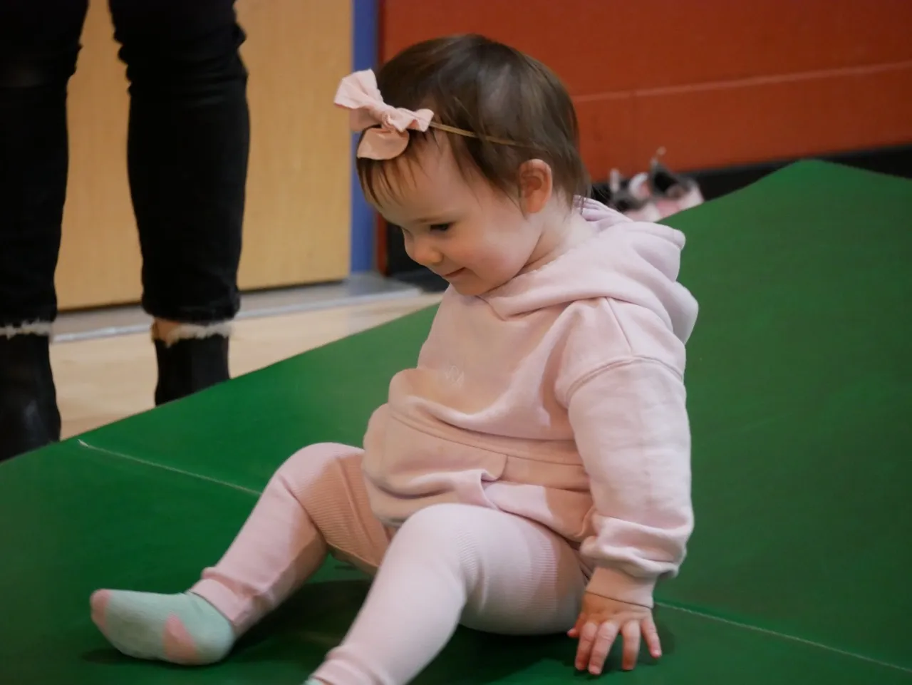 Toddler playing at YMCA Kindergym